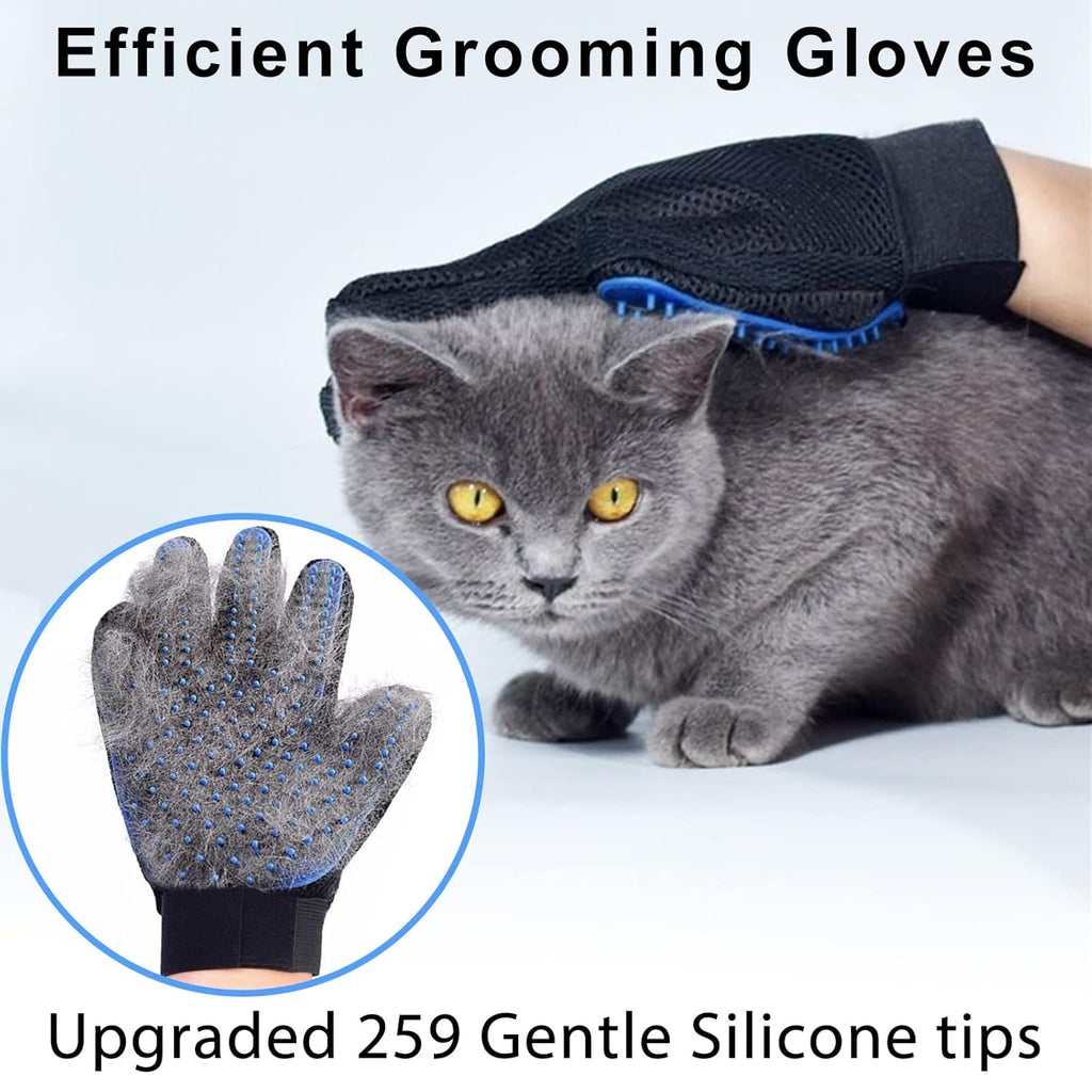 2-in1 Pet Grooming Gloves & Bath Glove