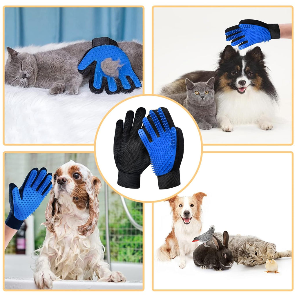 2-in1 Pet Grooming Gloves & Bath Glove