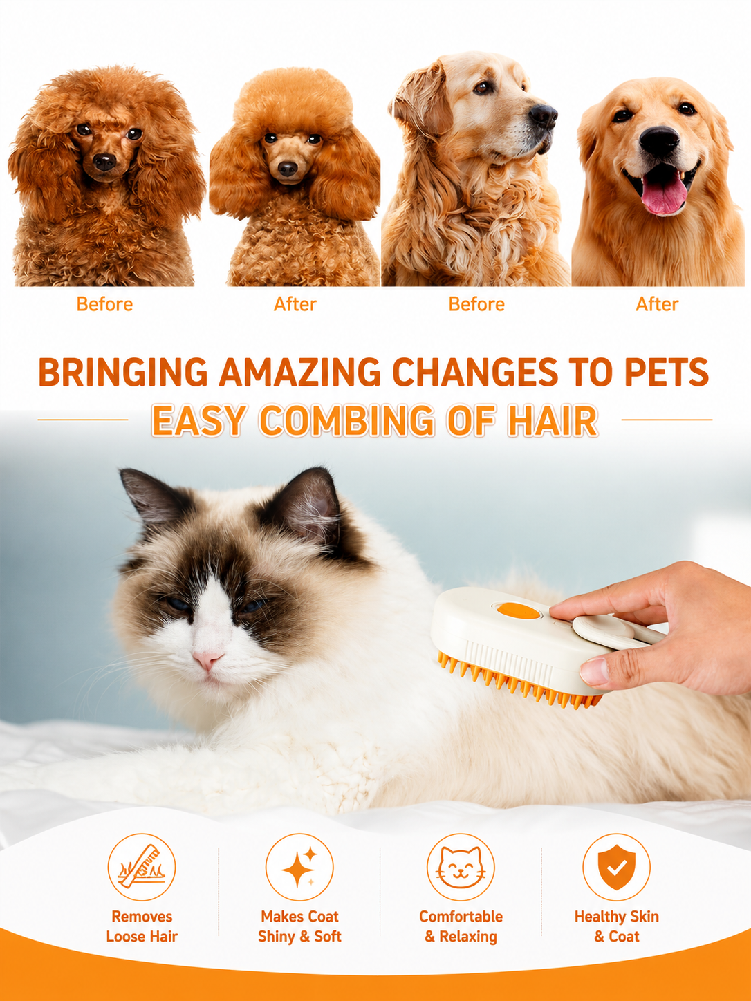 Pet Steam Brush